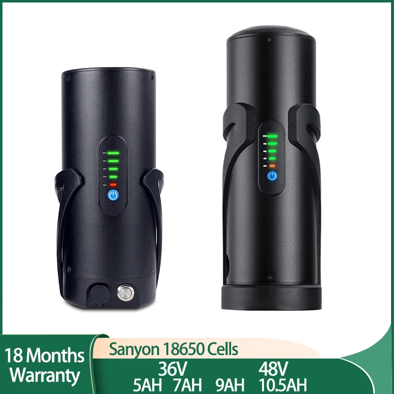 San-yo 3500 mAh fľaša ebike batéria 36V 7AH 10,5AH Elektrický bicykel 48V 7AH 18650 LI-ion batéria pre Bafang 250W 350W 500W Motor