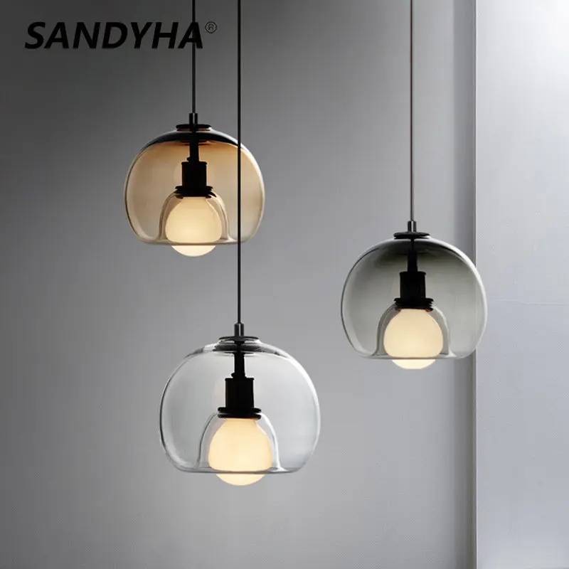 SANDYHA MODERNÁ NORDICKÁ LUST 3 HEADY ŽELEZNÉ ZLOŽENIE Vnútorné domáce dekorácie Prívesné svetlá Jedáleň Bar Salon Salon Závesné svietidlo svietidlá