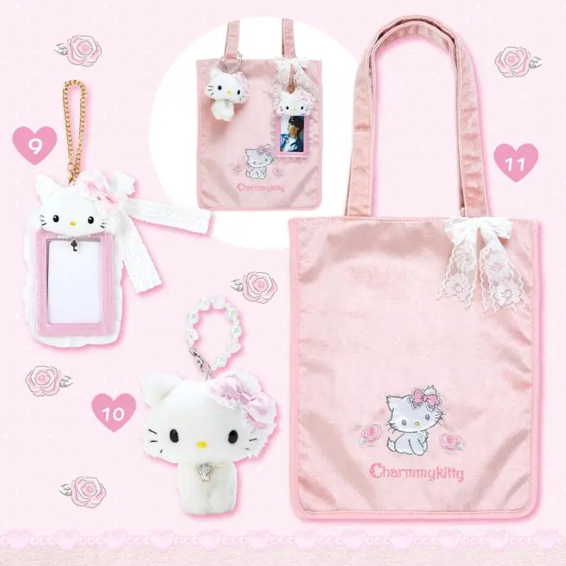 Sanrio 2023 november Usahana bonbonribbon Hellokittys Plyšová bábika prívesok make -up vrechový vredaár Ferrule mobilný telefón reťaz