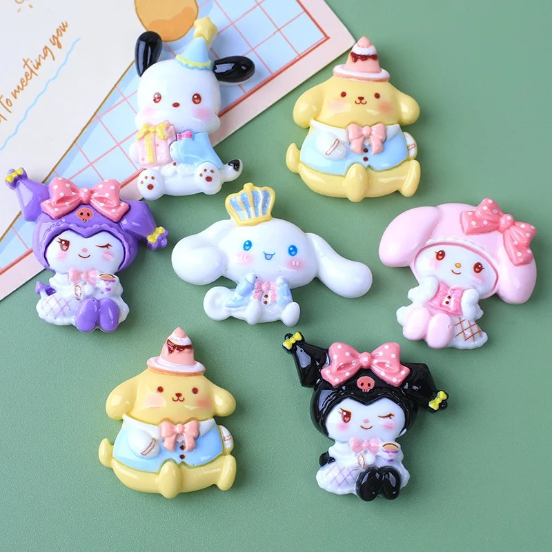 Sanrio Anime Chladnička magnet Kawaii Hello Kitty Cinnamoroll My Melody Toys Figures Figures chladničky Suverir