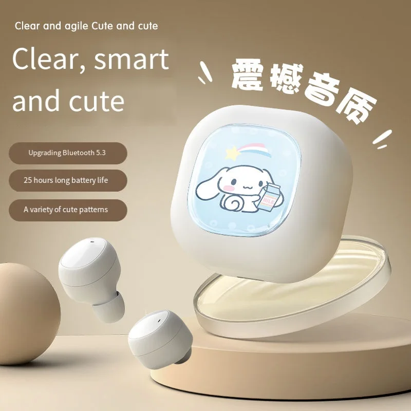 Sanrio Anime postava Kuromi Bluetooth slúchadlá slúchadlá Apple Android Universal Super dlhá životnosť batérie v doši prenosná roztomilá nová