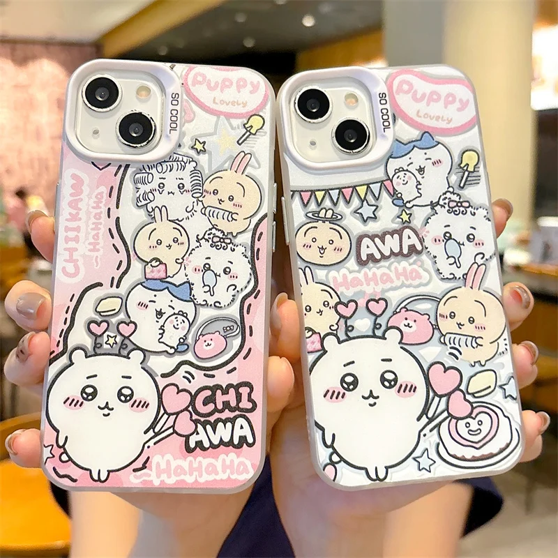 Sanrio Cute Chiikawa Ins Kawaii Cartoon Telefón puzdro pre iPhone 16 15 14 13 12 11 Pro Max xr xs max 7 8 plus mini y2k krásny obal