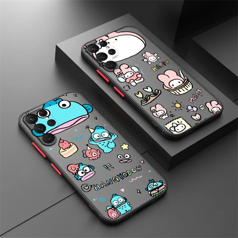 Sanrio Cute Cinnamon Dog Frog Frosted Tasucent pre Samsung A53 A52 A33 A32 A51 A71 A21S A13 A73 A50 A5 A22 A12 5G späť