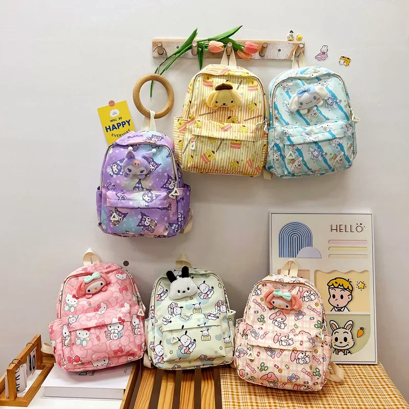 Sanrio Hello Kitty Batty Bathsack roztomilý anime karikatúra Kuromi Cinnamoroll Girl & Child Large Capacity Materských škôl s dovolenkovými darčekmi