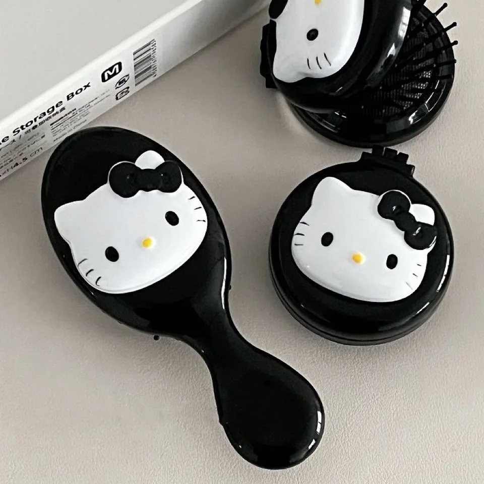 Sanrio Hello Kitty Kawaii Air Cushion Combes Cartoon Anime Kitty Cat Doll Girl Srdce Srdce Roztomilé prenosné hrebeňové darčeky pre dievčatá