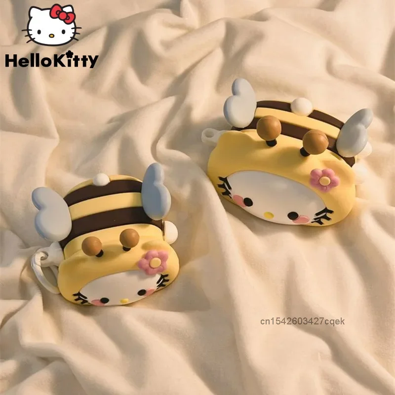 Sanrio Hello Kitty Korean Style Cartoon Cover pre slúchadlá pre AirPods Pro 1 2 3 Generácia Bluetooth Kawaii Design Case Case Case