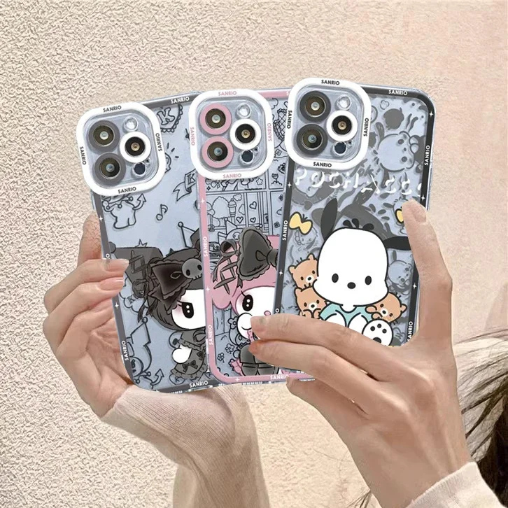 Sanrio Hello Kitty Kuromi Cinnamoroll puzdro pre Motorola Edge 40 Pro G22 G32 G73 G72 G71 G52 G30 G9 Plus Cover Silikone Capa