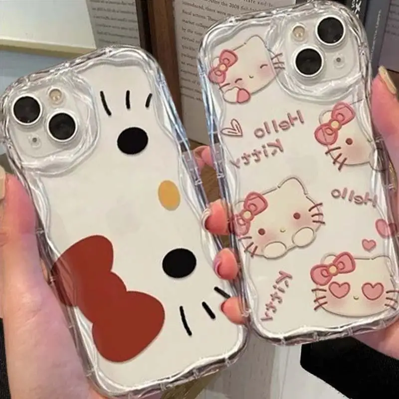 Sanrio Hello Kitty Red Bow puzdro pre Xiaomi POCO F6 M6 PRO 5G X3 M3 X5 F4 X3GT 12T LITE Cover Funda Soft Cartoon