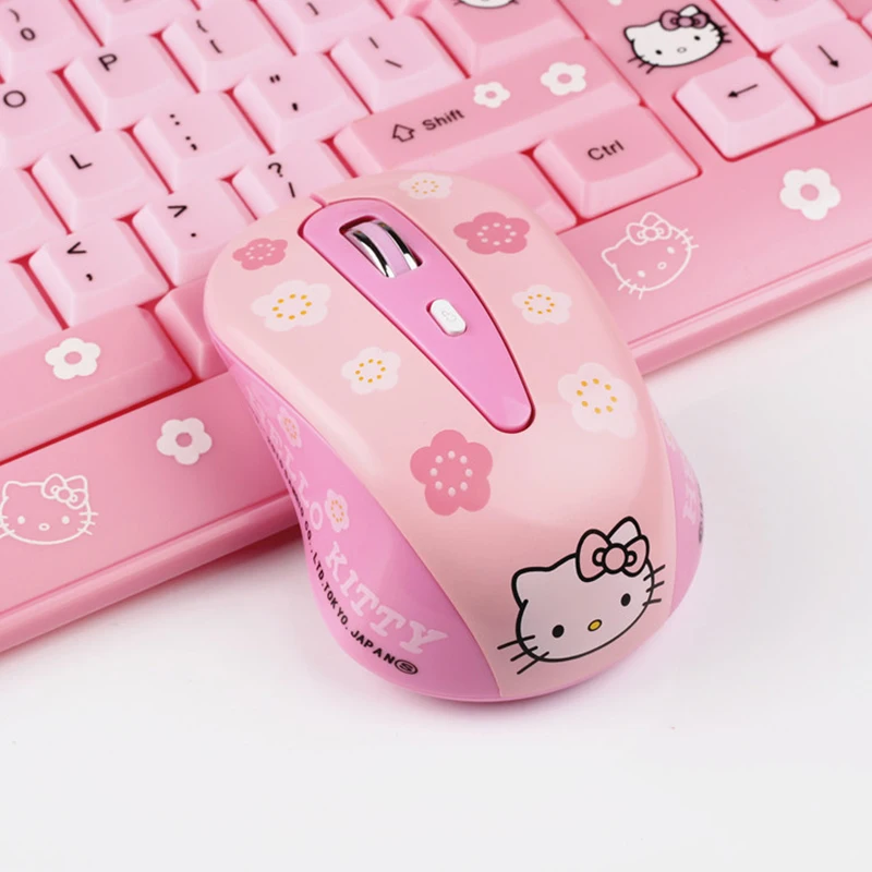 Sanrio Hello Kitty Wireless Bluetooth Mouse Prenosné tiché ergonomické myši pre laptop iPad Tablet Notebook Office Gaming Mouse