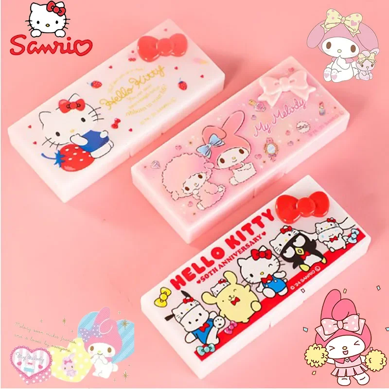 Sanrio Hello Kitty Y2K Storage Box Anime My Melody Kawaii Roztomilý karikatúra Študentská pracovná plocha Storage Box Hračky Girls Darček