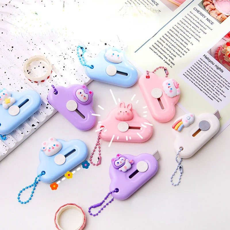 Sanrio kawaii mini cloudový nôž nôž Kuromi Pochacco Mymelody študent Ručné ruky na rezy papier Nož Express nôž