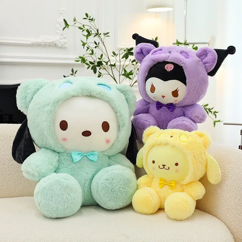 Sanrio kawali veľká veľkosť Kuromi Hello Kitty Melody Cinnamoroll vankúš plyšový hračky anime detské bábiky Karikatúra detský narodeninový darček