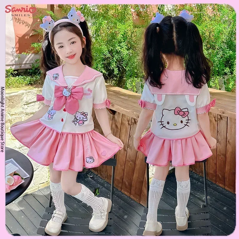 Sanrio Kuromi Hello Kitty Fantasy Dress Up Children Birthday Party Princess kostým lolita roztomilé anime deti Halloween oblečenie