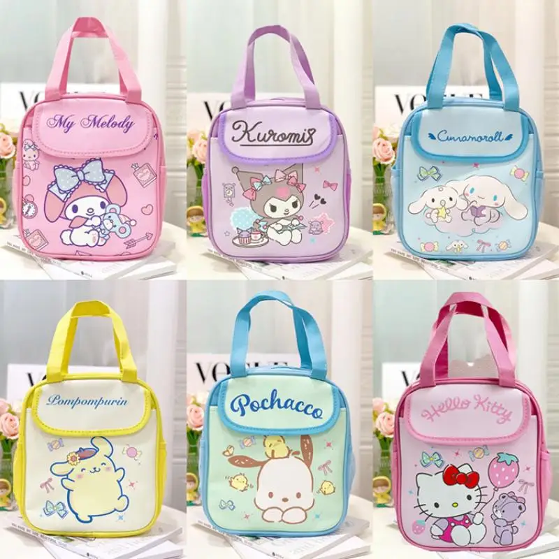Sanrio Kuromi Hello Kitty Vysokokapacitné obedové boxy prenosné krásne karikatúry obed prenosné úložné tašky Študentské tašky darčeky