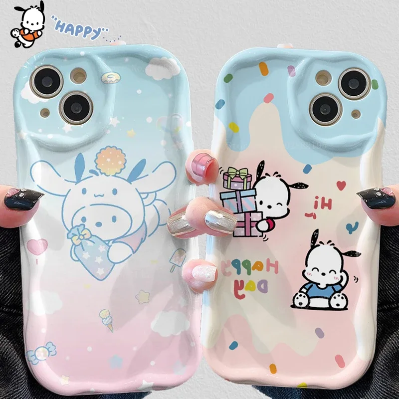 Sanrio Lovely Pochacco Hello Kitty puzdro pre Xiaomi Redmi Note 12 12S 11S 10S 9S 9s 8 Pro A1 A2 Plus 12c 10a 10c 9a 9C 9t