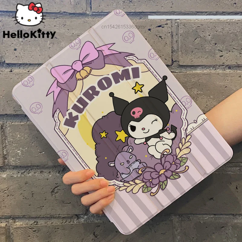 Sanrio My Melody Kuromi prípad pre iPad Pro 11 9,7 palca 2018 2017 Fundas Stand Smart Cover pre Air 3 4 Mini 5 6 Generation Shell
