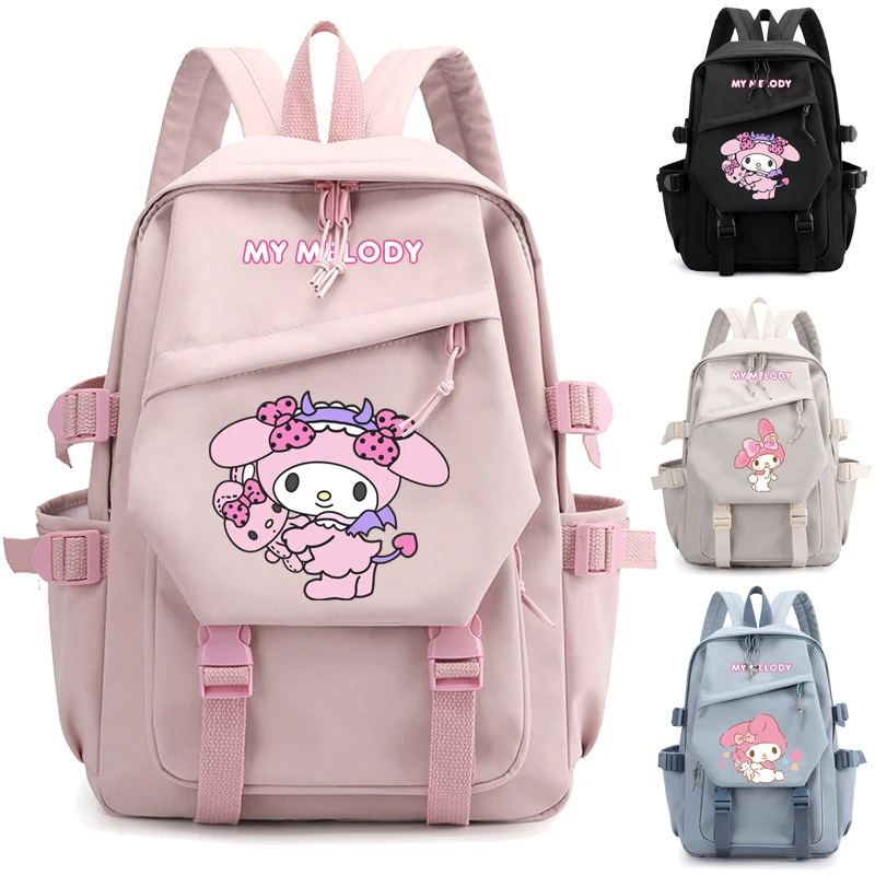 Sanrio plyšová hračka My Melody Backpack DETA GIRL BOOL BLOOD BLUE Schoolbag Kawaii Školské tašky LAPTOPS