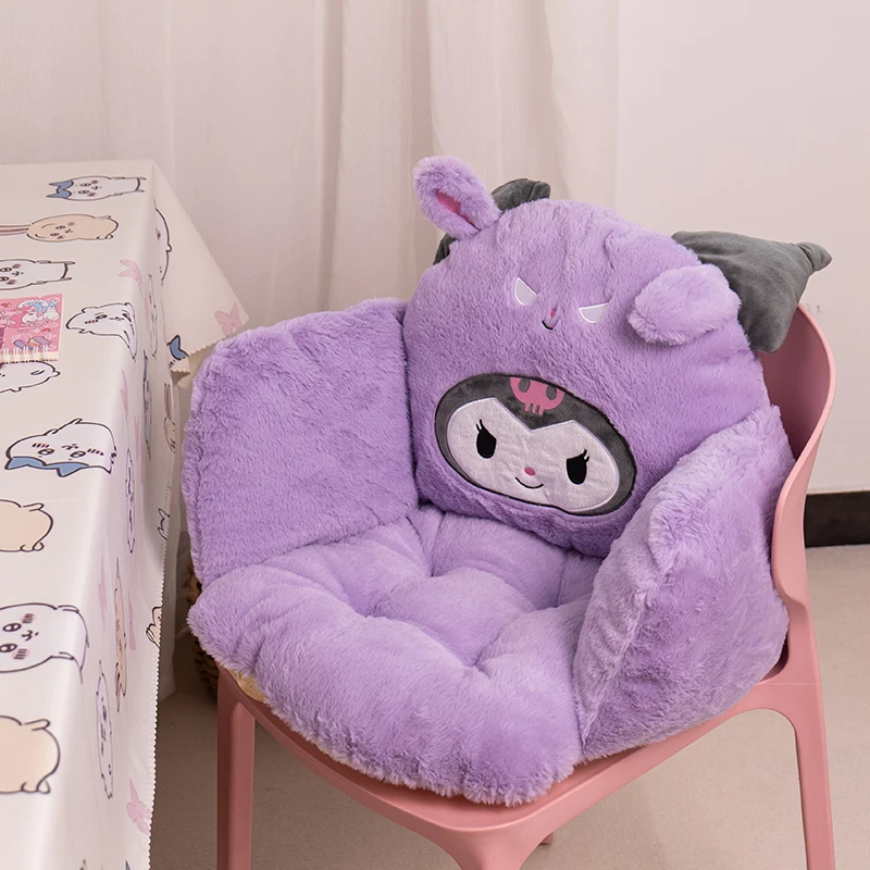 Sanrio Zhustené sedadlo vankúš Kuromi My Melody Cinnamoroll Pochacco Sedenie vankúša stoličky zadné vankúše nekĺzanie pohodlné