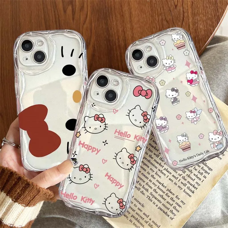 Sanrios Ins Hellos-Kittys Pase pre puzdro pre OPPO A3X A3 A6 A79 A78 A98 A58 A38 A18 A57 A76 A17 A55 A94 A74 4G 5G Soft TPU Back TPU Back TPU