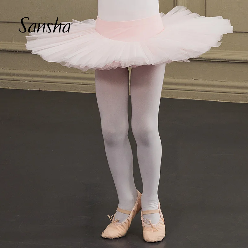 Sansha Girls Balet Costumes Professional Tutu sukňa Predstavte Tulle Middle Princess Šaty gymnastické tanečné oblečenie 68AG0006P