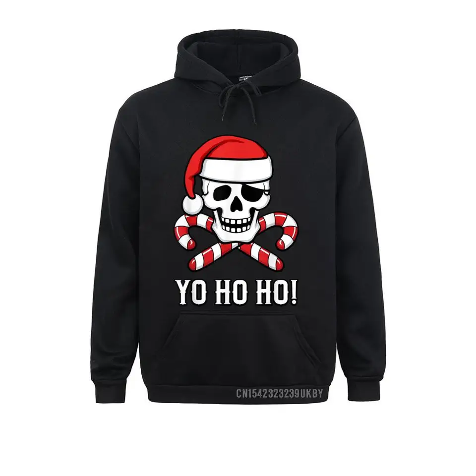 Santa Pirate Funny vianočná kapucňa jedinečný materský deň pánske mikiny Normálne športové oblečenie Značka s dlhým rukávom mikiny s dlhým rukávom
