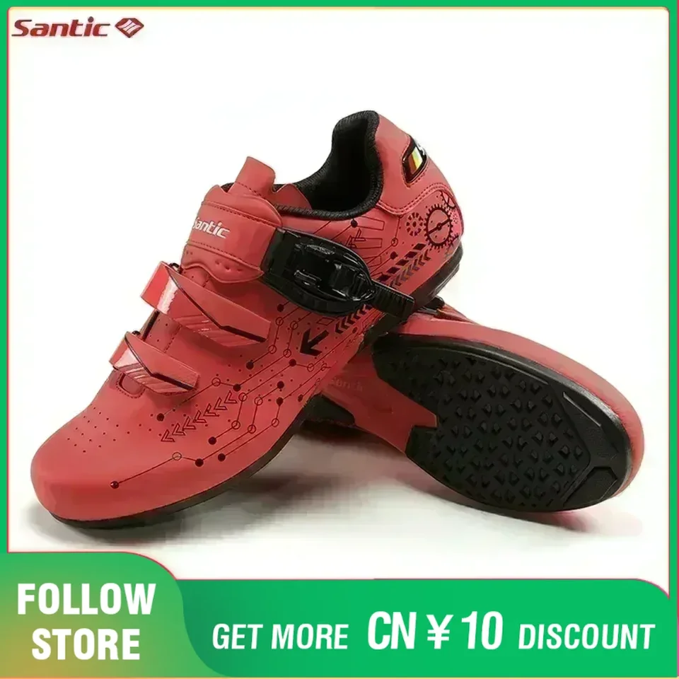 SANTAN CYCLING OBUZ UNISEX MEN Ženy Vonkajšie priedušné tenisky na bicykli Nastaviteľné voľný čas Road Riding topánky Ázijská veľkosť