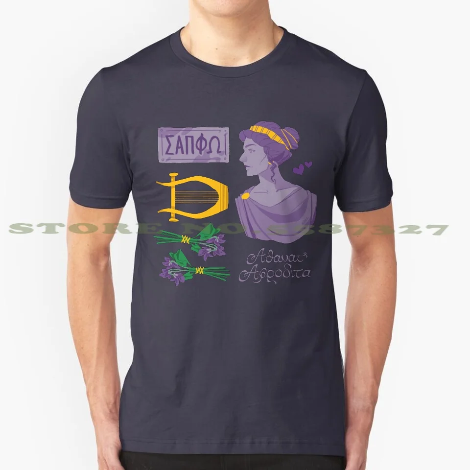 SAPPHO Set 100% čisto bavlnené tričko SAPPHO TAGAMEMNON BUST SAPPHIC WLW Ancient HISTÓRIA PRIDE LESBIAN Gay LGBTQ queer Classics