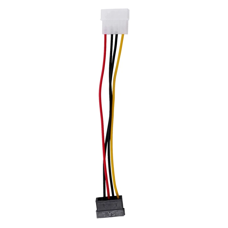 SATA Power Female to Molex Mužský adaptér Prevodník kábla, 6-palcový