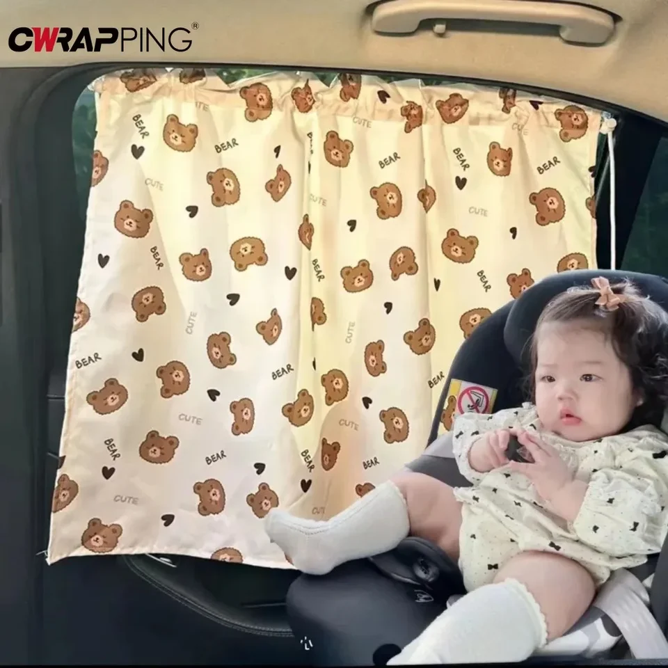 Savičský pohár záves v okne auta Sunshade Cover Cover Universal Bočné okno Sunshade UV ochrana pre deti detské deti