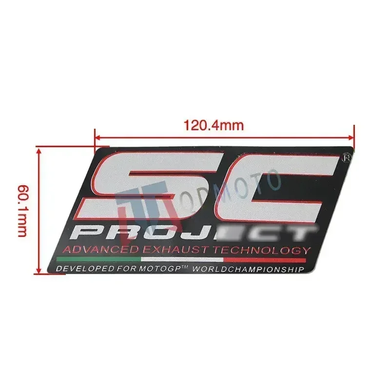 SC 12.4*6cm Projekt 2pc výfukovo odolné voči nálepke s nálepkou Motocykl