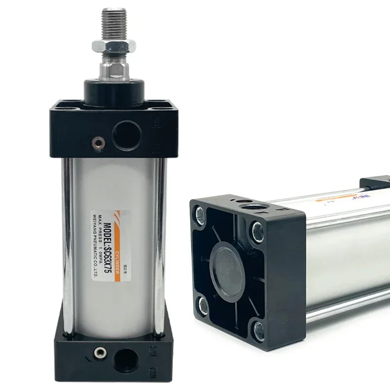 SC pneumati valce SC32/40/50/63/80/10/125 mm otvor Double Action 600/700/800/900/1 000 mm zdvih veľkého ťahu vzduchu