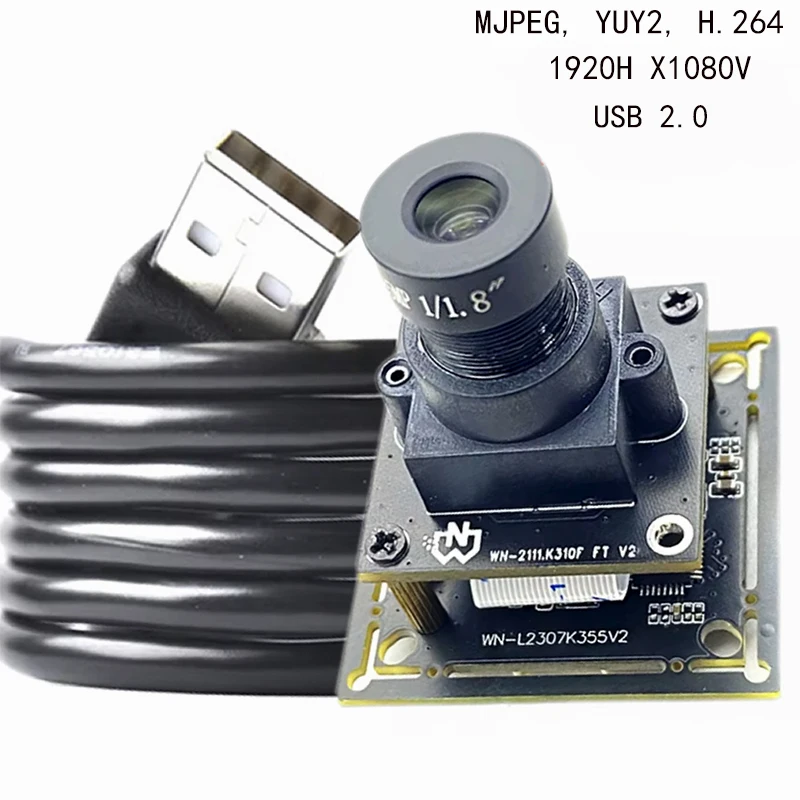 SC2210 1080p USB Camera Modul HDR Vysoká citlivosť Nízke osvetlenie Čierna trieda Plná farba H.264 MJPEG, YUY2 pre strojové videnie