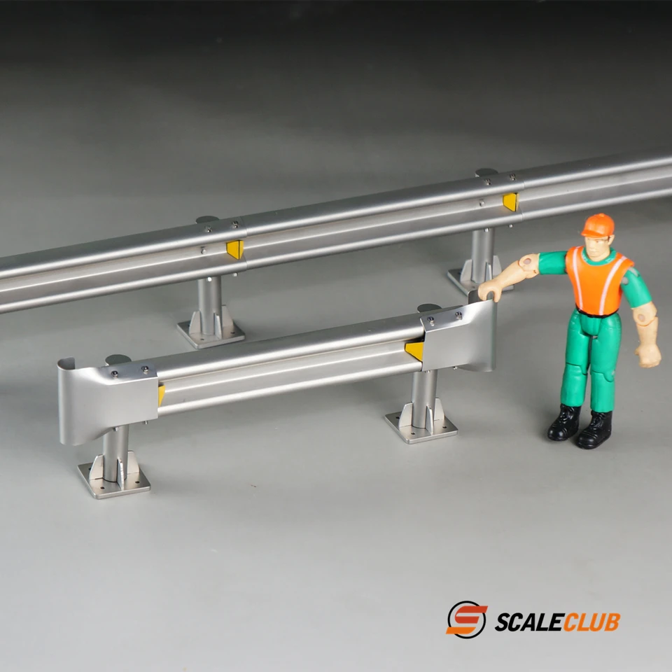 Scaleclub 1/14 1/10 Simulačná scéna kovová diaľnica zábradlie pre Tamiya Lesu pre muža Actros Car Parts RC Truck