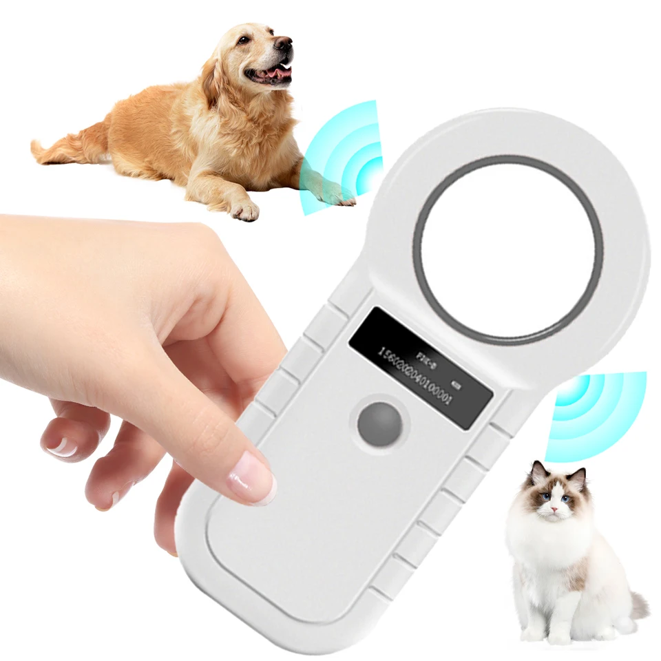 Scanner ID čipu PET 134.2KHz 125KHz Animal Tag Scanner so stabilným zobrazením OLED displeja Animal Tag Reader pre ISO 11784/11785 FDX-B Emid
