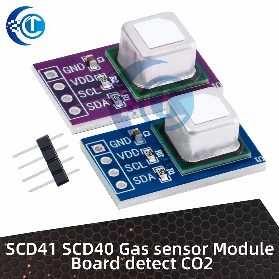 SCD41 SCD40 GAS senzorový modul doska detekcia teploty a vlhkosti CO2 2-v-1 I2C Komunikačný senzorový modul