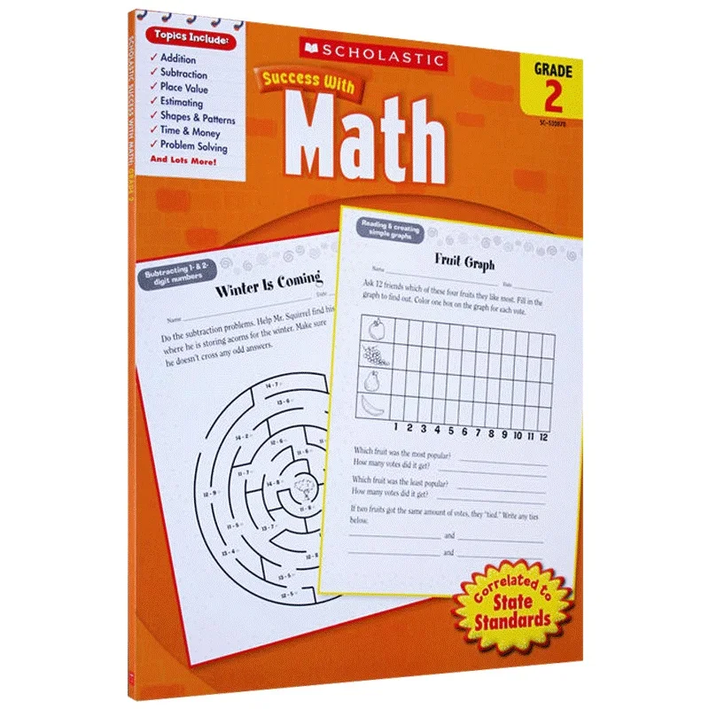 Scholastic Success with Math, 2. stupňa, 6 7 8, anglická kniha 9780545200707