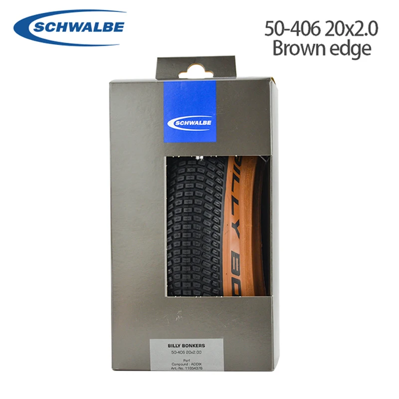 Schwalbe Billy Bonkers 20x2.0 Pneumatika pre Pumptrack 50-406 Dirt Jump Bike Bikt Bočná bočná skladacia pneumatika skladacie pneumatiky