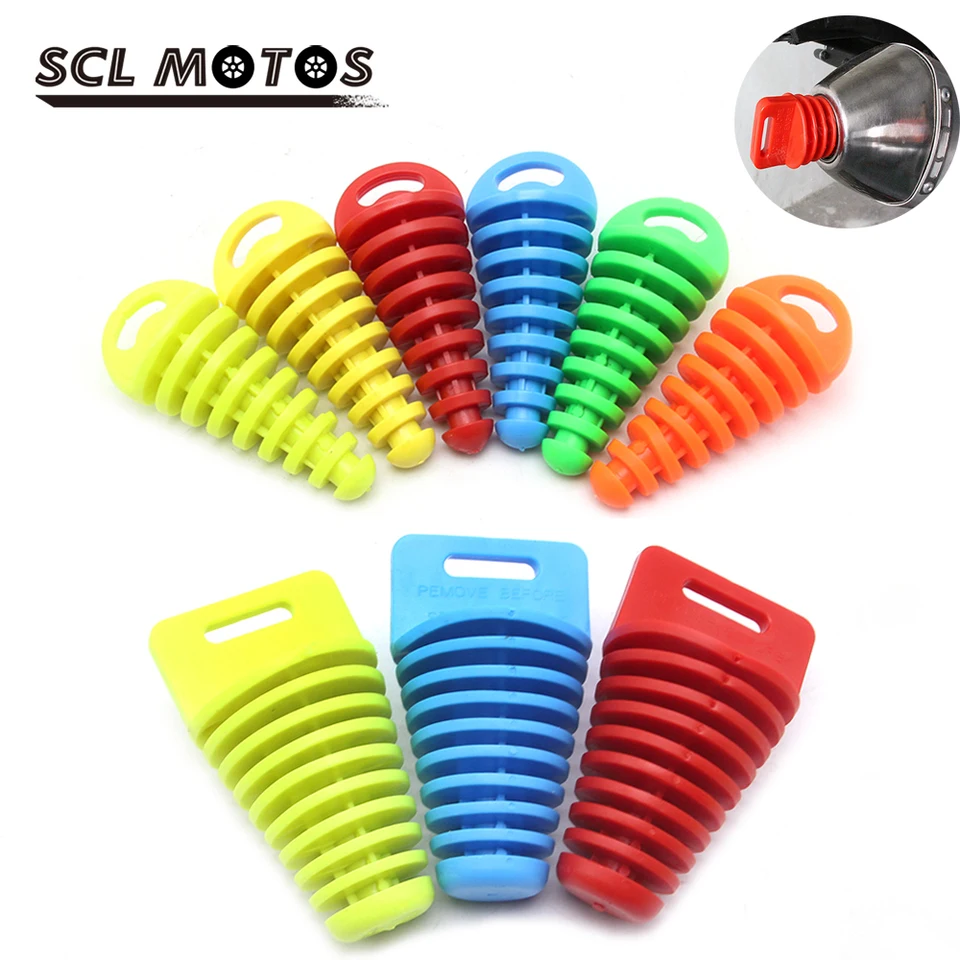 SCL motocykel Motocykel tlmič výfukového plynu tlmič výfukového kanála Ochranná zátka pre umývanie zátky vzduchu-bleeder pre 33 až 62 mm