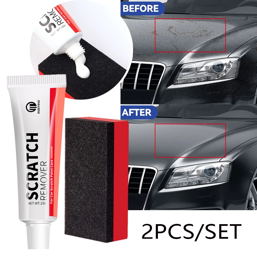Scratch Remover Lighting Paste s špongiou farby škrabancami starostlivosť Set Car Show Opravy oprava leštiaceho karosériu na karosériu opravy pasty