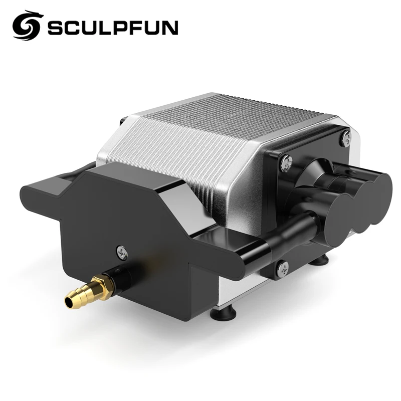 Sculpfun 30L/min laserové vzduchové čerpadlo Air Compressor pre S10 laserový gravírovací stroj Nastaviteľná rýchlosť s nízkym hlukom Nízke vibrácie