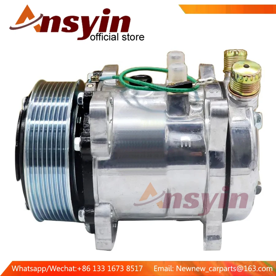 SD5125 6328 Universal Auto Car Air Conditoner AC A / C kompresor pre Sanden 507 5H11 5125 6328 8pk 12V / 24V