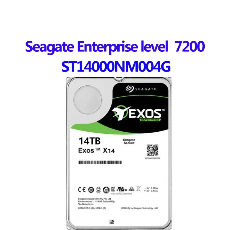Seagate EXOS HDD ST14000NM004G X16 7200 14TB Podniky 256 MB 3,5 SAS HARD DIVOR