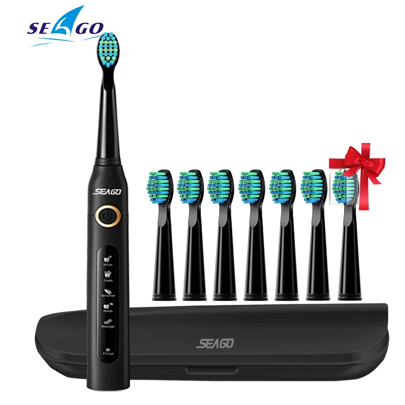 Seago Electric Sonic zubná kefka 507 USB Nabíjateľné dospelých Dospelí vodotesný časovač