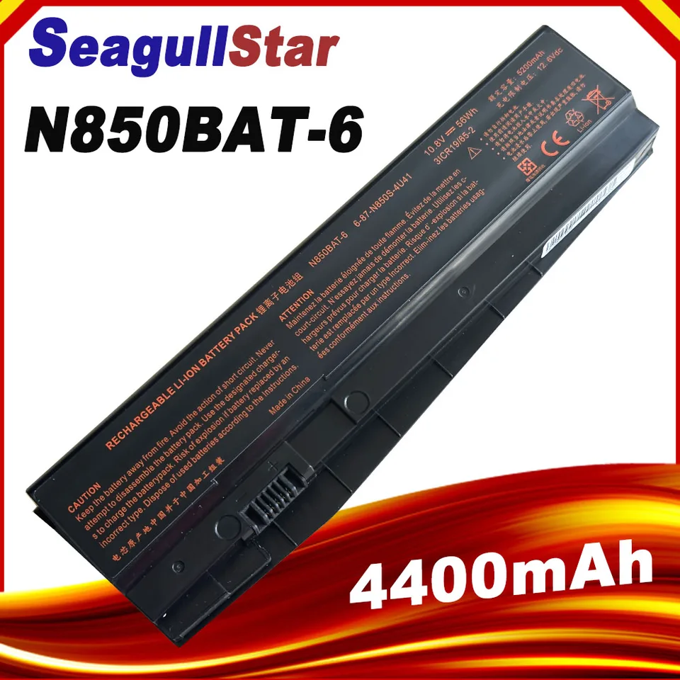 Seagullstar N850BAT-6 laptop batéria pre Clevo Z6-KP5GT Z7M-KP7G1 T58-T1 T6TI N870HJ séria 6-87-N850S-6E71 6-87-N850S-4U41