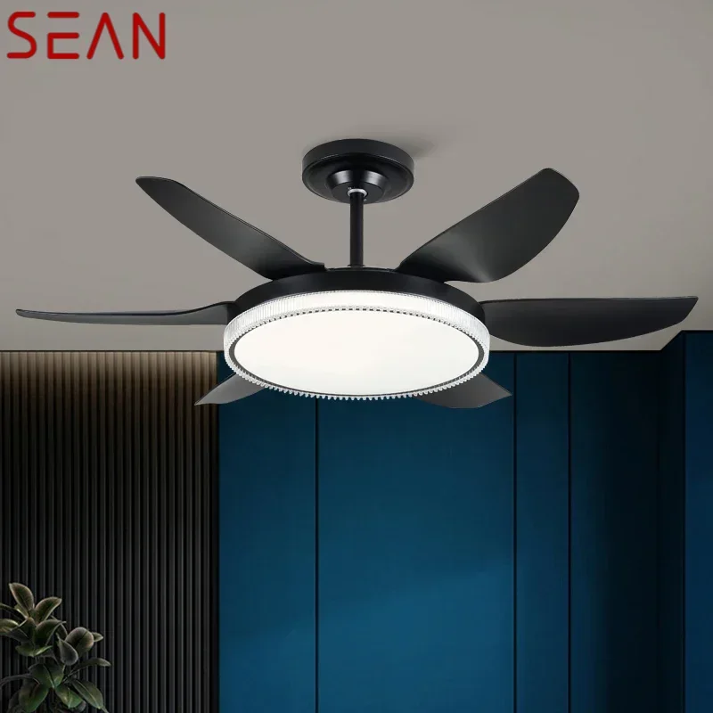 Sean Fan Light Nordic Stropný stropný ventilátor Light Moderná minimalistická reštaurácia, obývacia izba, komerčný elektrický ventilátor spálne