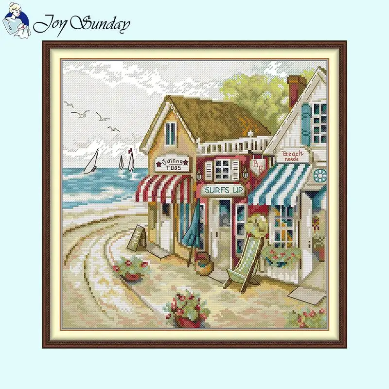 Seaside Shop Joy Sunday Cross Stitch Kit