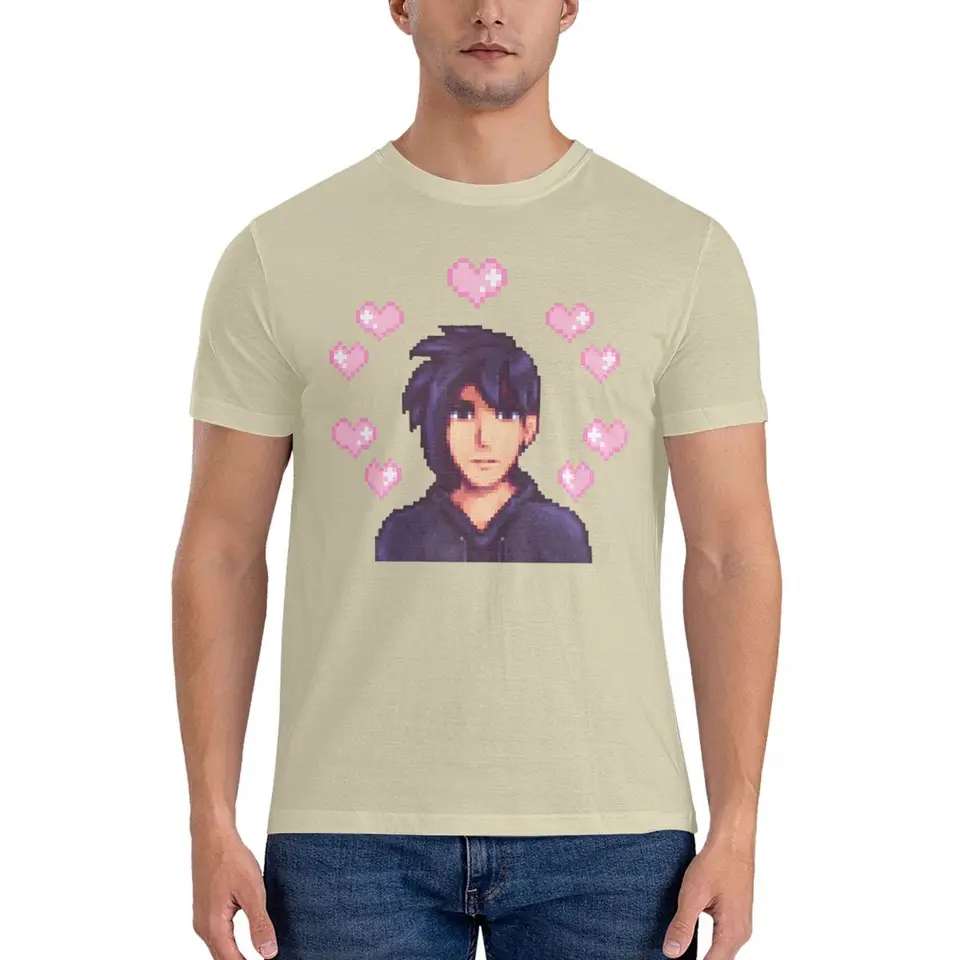 Sebastian T tričká pánske novinka Tričko okrúhly krk Stardew Valley Tees krátke rukávy Topy Tops Party