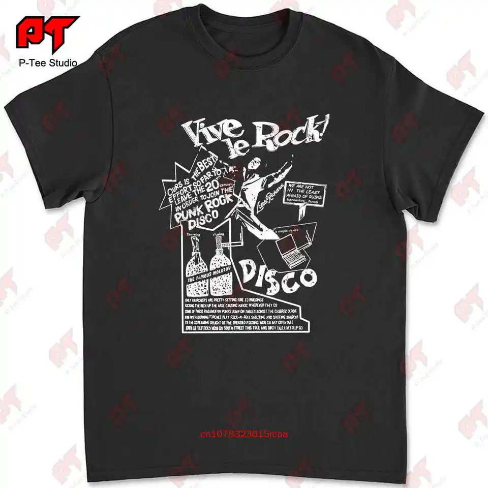 Seditionary Vive Le Rock Tričko 3n0s