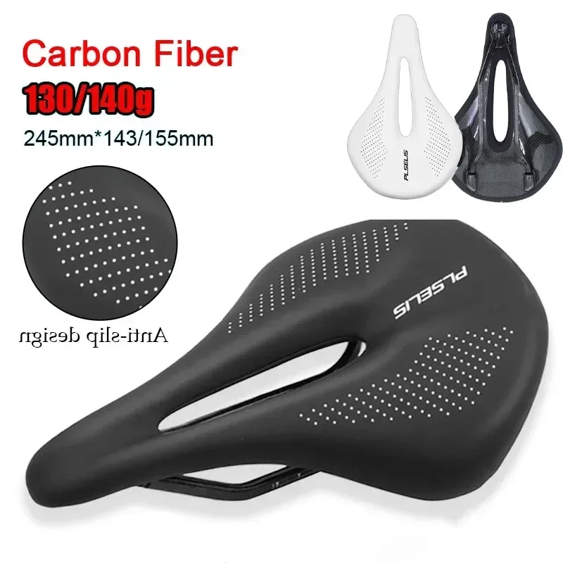 Sedlo na bicykli s uhlíkom 130/140G Ultralight Carbon Saddle Pohodlné sedadlo pre bicykle pre doplnky MTB Gravel Road pre horské bicykle