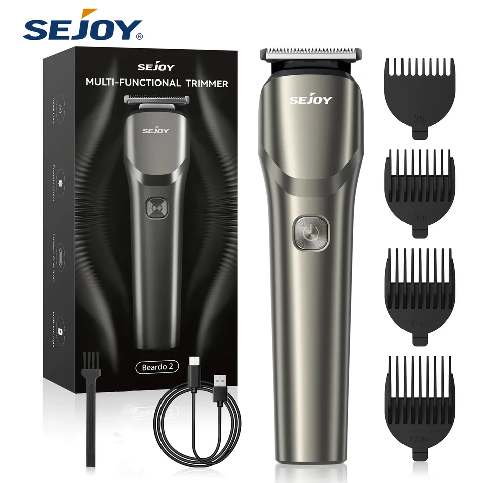 Sejoy Professional Hair Clippers Electric Shaver brady strimmers stroj bezdrôtový